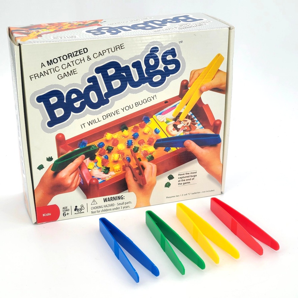 Milton Bradley Bed Bugs Motorized Game Replacement parts: 4 Tongs
